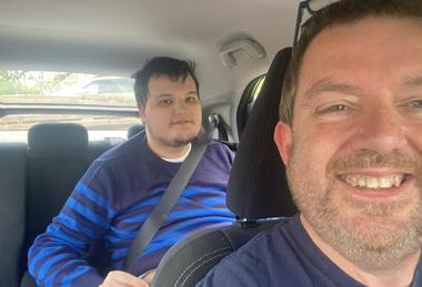 James and Mark - road trip