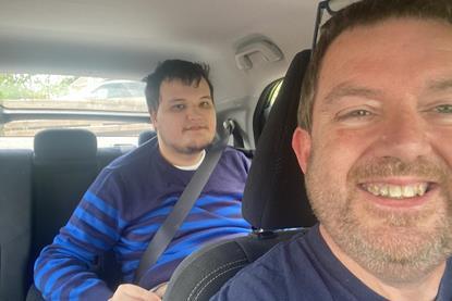 James and Mark - road trip