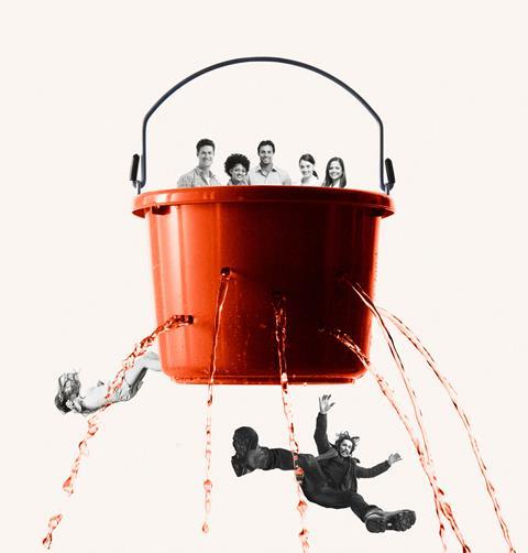 Leaking bucket