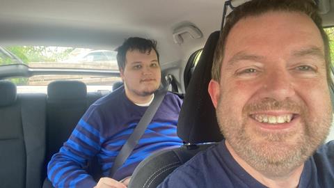 James and Mark - road trip